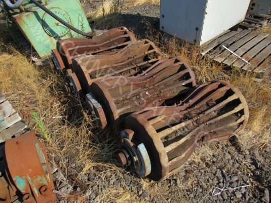Four (4) Debarker Hold Down Rolls
